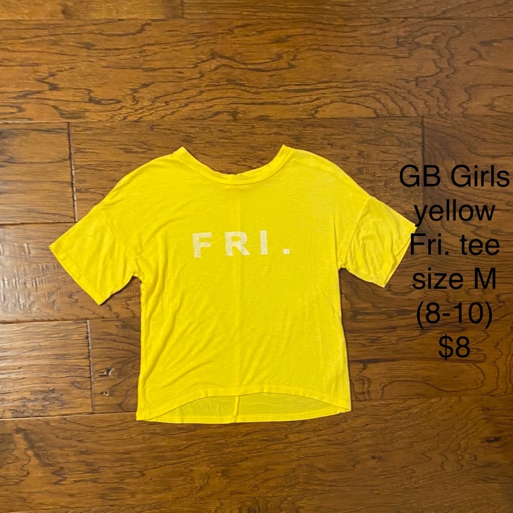 GB Girls yellow Fri. Tee